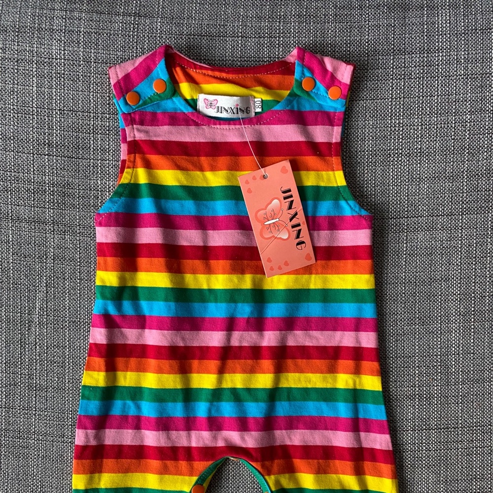 Rainbow Striped Onesie